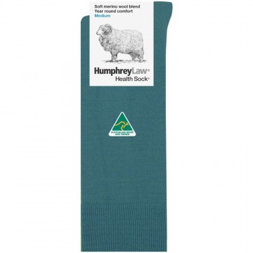 60% Fine Merino Wool Health Sock | Teal